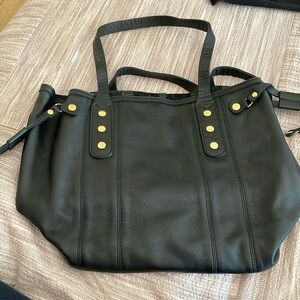 Hammit Black Leather bucket bag
